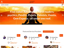 Tablet Screenshot of indianastroexperts.com